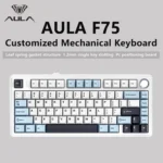 **מקלדת גיימינג מכנית AULA F75 – אלחוטית/Bluetooth/חוטית** ⌨️🔥