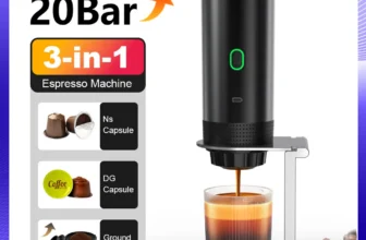 *☕ מכונת קפה אספרסו אלחוטית ניידת – לרכב, בית וקמפינג!*