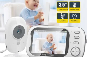 *מוניטור וידאו לתינוק 3.5 אינץ' עם ראיית לילה ותקשורת דו-כיוונית* 👶📹