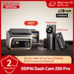 *מצלמת רכב DDPAI Z60 Pro 4K – הגנה מלאה עם GPS וחיישן SONY כפול* 🚗📹