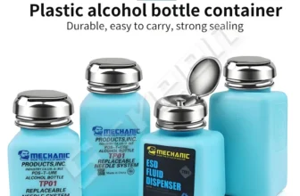 *בקבוק מינון מדויק לאלכוהול/נוזלי ניקוי 180ml למעבדת תיקונים* 🔧