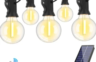 **גирלנדת תאורה סולארית LED G40 – אווירה קסומה לגינה ולמרפסת!** 💡🌟