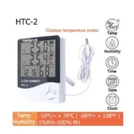 *מד טמפרטורה ולחות דיגיטלי LCD עם שעון מובנה* 🌡️💧