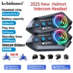 *אינטרקום אלחוטי לקסדת אופנוע Y12 Pro – שיחות דיבורית ומוזיקה בנסיעה!* 🏍️🎧