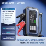 *🚗 מתנע רכב חירום UTRAI 7000A – עם משאבת אוויר ומחשב אבחון OBD מובנים!*