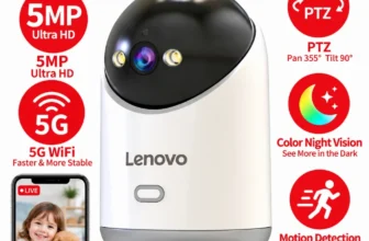 **📹 מצלמת אבטחה חכמה Lenovo 5MP – שליטה מלאה על הבית!**