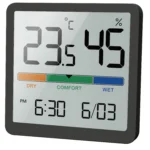 *מד טמפרטורה ולחות דיגיטלי חכם LCD למשרד והבית* 🌡️💧