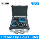 *סט 5 מקדחי כוס יהלום מקצועיים לקדיחה בשיש, גרניט וקרמיקה* 🔨