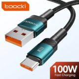 *כבל USB-C איכותי מבית TOOCKI – טעינה מהירה במיוחד* 🔋