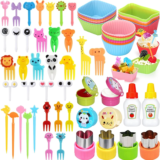 *סט מזלגות מיני מעוצבים לילדים בצורת חיות + חותכני ירקות 🍴🐰*