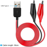 *כבל מהפכני USB עם תנינים לבדיקות חשמל* 🔌
