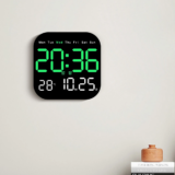 *שעון קיר דיגיטלי חכם LED עם שלט – מושלם למשרד!* ⏰