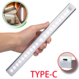 *תאורת LED חכמה עם חיישן תנועה – נטענת Type C* 🌟