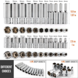 *סט מפתחות שקע מקצועי 1/4 אינץ' ארוך/קצר*