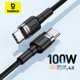 *כבל טעינה מקצועי Baseus USB-C 100W* 🔌