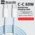 *כבל USB-C קלוע איכותי לטעינה מהירה 60W* 🔌