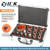 *סט 15 מקדחי יהלום מקצועיים לקידוח באריחים/שיש/גרניט* 🏗️