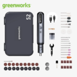 *מיני מטחנה נטענת Greenworks 8V – כלי עבודה חשמלי 52 חלקים* 🔌🔧