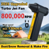*מפוח אוויר חשמלי טורבו 800,000RPM לניקוי מושלם* 🌪️💨