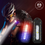 *פנס מחזיק מפתחות עם תפס לכתף – נטען USB עם אור אזהרה מהבהב* 🔦👮‍♂️