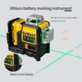 *פלס לייזר DEWALT DW089LG – 12 קווים עם סיבוב 360° מלא* 🔴🟢