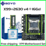 *לוח אם SOYO X99 עם מעבד Xeon E5 2630 V4 ו-16GB RAM – ערכה מושלמת למחשב חזק במחיר מצוין!* 🖥️💪