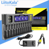 *מטען סוללות מקצועי LiitoKala Lii-S12 – 12 סוללות בטעינה אחת!* 🔋⚡