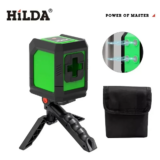*פלס לייזר ירוק HILDA – מקצועי עם 2 קווים ותכונות מגנטיות* 🔧📏