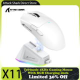 *עכבר גיימינג Attack Shark X11 מקצועי עם תחנת טעינה מגנטית* 🎮
