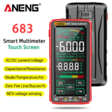 *מולטימטר חכם ANENG 683 עם מסך מגע – איכות מקצועית במחיר משתלם!* 📱🔌