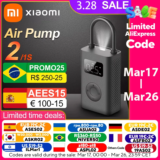 *משאבת אוויר נטענת Xiaomi Mijia 150PSI – חובה לכל רכב ואופניים!* 🚗🚲