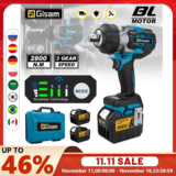 *מפתח אימפקט חשמלי אלחוטי – 2800N.M כוח פיתול מטורף!* 🔧⚡