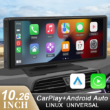 *מראת מולטימדיה חכמה לרכב – 10.26 אינץ' עם CarPlay אלחוטי* 🚗📱