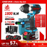 *מברגת אימפקט חשמלית מקצועית ONEVAN 1800N.M – מנוע ללא פחמים!* 🔩🔧