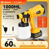 *אקדח צבע חשמלי אלחוטי 1000ML – MELLWIN*