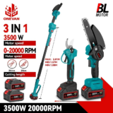 *מסור גובה מתכוונן חשמלי ONEVAN 3500W – לגיזום ענפים גבוהים בקלות* 🌳✂️