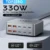 *מטען GaN חכם 330W עם 100W USB-C PD ו-4 יציאות!* 🔌🔋