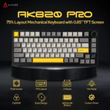 *⌨️ מקלדת מכנית משחקים Ajazz AK820 Pro עם חיבור אלחוטי/Bluetooth 5.1*