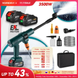 *אקדח שטיפה אלחוטי 200Bar מקצועי – 6 באופן 1 למכונת Makita 18V* 💪🚗