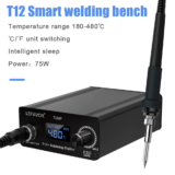 *תחנת הלחמה דיגיטלית T12 – 75W מקצועית* 🔥