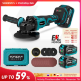 *משחזת זווית חסרת פחמים 125 מ"מ YOFIDRA – 3 מהירויות למקצוענים* ⚡