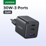 *מטען UGREEN GaN 30W עם טכנולוגיית PD 3.0 וחיבור USB-C* 🔌💨