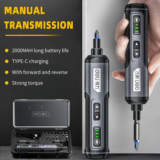 *מברגה חשמלית נטענת USB – ערכה מקצועית מושלמת לכל תיקון! 🔧*