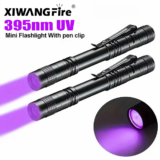 *פנס UV אולטרה סגול 395nm עם קליפ נייד*