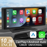 *מראת מולטימדיה חכמה לרכב 10.26" עם CarPlay אלחוטי* 🚗📱
