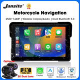 *מסך GPS ניווט לאופנועים עם CarPlay אלחוטי (5/7 אינץ') – עמיד למים IPX7* 💦