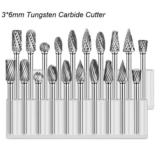 *סט כלי חיתוך וכרסום מטונגסטן קרביד – 3*6mm למכונות CNC ועבודות מתכת מקצועיות* 🔧