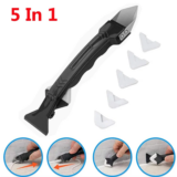*🔧 ערכת 5 כלים מסיליקון להסרה ולגימור מושלם של סיליקון ואיטום*