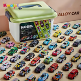 *סט מיני מכוניות ממתכת עם קופסת אחסון* 🚗🚙🏎️