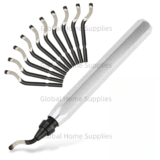 *🔧 כלי להסרת שבבים ושיוף קצוות – 10 להבי פלדה מתחלפים*